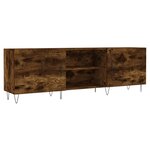 vidaXL Meuble TV chêne fumé 150x30x50 cm bois d'ingénierie