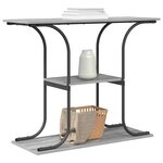 vidaXL Table console Sonoma gris 101 x 35 x 80.5 cm Bois d'ingénierie