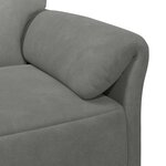 vidaXL Sofa 2 places Gris foncé 138 x 83 x 95 cm Velours