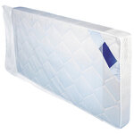 Housse plastique transparente pour literie - standard 50 microns 95x220x25 cm