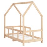 vidaXL Cadre de lit pour enfant 70x140 cm bois de pin massif