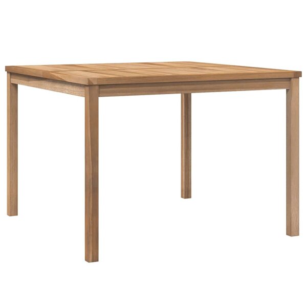 vidaXL Table à dîner de jardin 110x110x77 cm Bois de teck solide