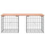 vidaXL Banc de jardin design gabion 103x44x42cm bois massif de douglas