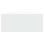 vidaXL Étagères à tiroirs murales 2 Pièces Blanc 40x23 5x10 cm MDF