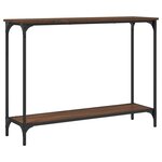 vidaXL Table console chêne marron 101x30 5x75 cm bois d'ingénierie
