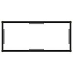 vidaXL Table console Transparent 80x35x75 cm Verre trempé