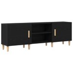 vidaXL Meuble TV Chêne noir 150 x 30 x 50 cm Bois d'ingénierie