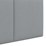 vidaXL Tête de lit suspendue Gris clair Tissu