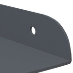 vidaXL Étagère flottante 4 Pièces Anthracite 24 x 24 x 2 3 cm