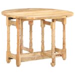 vidaXL Table de salle à manger Rond 110x76 cm Bois de manguier massif