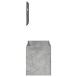 vidaXL Armoire de bain avec miroir gris béton bois d'ingénierie