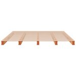 vidaXL Lit de palette sans matelas cire marron 180x200 cm pin massif