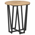 vidaXL Ensemble de tables d'appoint 2 Pièces Chêne artisanal et noir