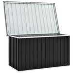 vidaXL Boîte de rangement de jardin Anthracite 149x99x93 cm