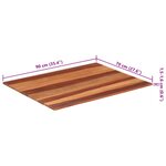vidaXL Dessus de table bois massif d'acacia 15-16 mm 70x90 cm
