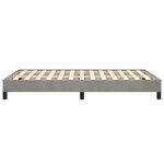 vidaXL Cadre de lit sans matelas gris clair 120x190 cm velours