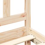vidaXL Cadre de lit sans matelas bois de pin massif