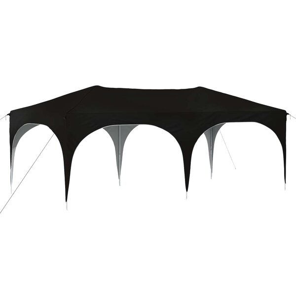 vidaXL Tente de fête pop-up 575 x 288 x 245 cm Noir Tissu Oxford