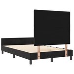 vidaXL Cadre de lit avec tête de lit Noir 120 x 190 cm Velours