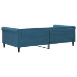 vidaXL Lit de repos sans matelas bleu 100x200 cm velours