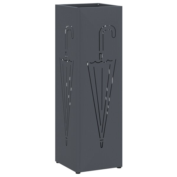 vidaXL Porte-parapluies Anthracite Métal Standard Porte-parapluies