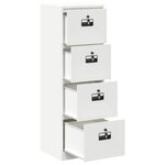 vidaXL Cabinet de Dossier avec tiroir Blanc 44 x 50 x 106.5 cm