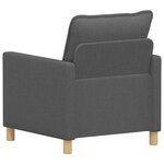 vidaXL Canapé Gris foncé 76 x 81 x 87 5 cm Tissu