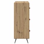 vidaXL Commode Chêne Artisanal 69 5 x 34 x 90 cm Bois d’ingénierie