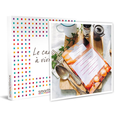 Panier à cuisiner recettes et cabas pour 2 personnes avec 3 délicieuses recettes - smartbox - coffret cadeau gastronomie