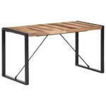 vidaXL Table à dîner 140x70x75 cm Bois massif