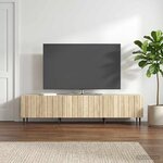 vidaXL Meuble TV Chêne Sonoma 147 x 34 5 x 32 cm Bois d'ingénierie