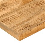 vidaXL Dessus de table 40x40x3 8 cm bord vif bois massif manguier brut
