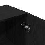 vidaXL Cabinet de salle de bain Chêne noir 32 x 34 x 188 5 cm
