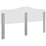 vidaXL Tête de lit Gris Sonoma 200 cm Bois d'ingénierie