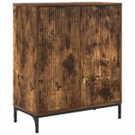 vidaXL Buffet Chêne fumé 69 5 x 33 x 82 cm Bois d'ingénierie