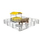 Bruder 62612 - Accessoires : râtelier à foin avec clôtures et mangeoire