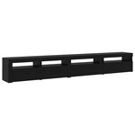 vidaXL Ensemble meuble TV 3 Pièces Chêne noir 270 x 35 x 40 cm