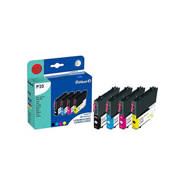 P20 cartouche jet d'encre compatible avec oem pack lc985 pelikan printing