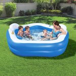 Bestway piscine pour enfants bleu 213 x 207 x 69 cm 54153