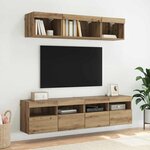 vidaXL Meubles TV muraux 2 Pièces Chêne artisanal 80 x 30 x 40 cm