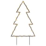 vidaXL Décoration lumineuse arbre de Noël avec piquets 115 LED 90 cm