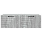 vidaXL Meuble TV mural Sonoma gris 98 x 41 x 30 cm Bois d'ingénierie