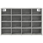 vidaXL Cabinet à chaussures Gris béton 103x30x51 cm Bois d'ingénierie