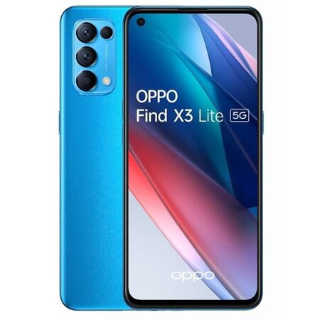 Oppo find x3 lite 16 3 cm (6.4") double sim coloros 11.1 5g usb type-c 8 go 128 go 4300 mah bleu