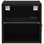 vidaXL Meuble TV 2 Pièces Noir 30 x 28 5 x 30 cm Bois d'ingénierie