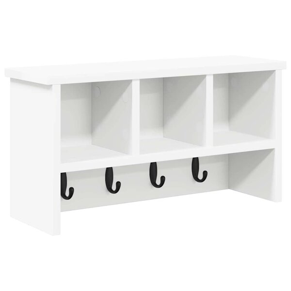 vidaXL Porte-manteau mural Blanc 50 x 16 x 26 cm Bois d'ingénierie