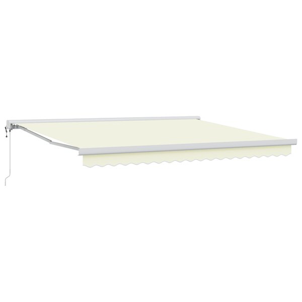 vidaXL Store rétractable manuel crème 400x300 cm