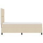 vidaXL Lit à ressorts avec matelas Crème 80 x 200 cm tissu