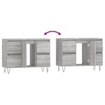 vidaXL Armoire salle de bain sonoma gris 80x33x60 cm bois d'ingénierie