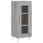 vidaXL Buffet haut Sonoma gris 34 5x34x180 cm Bois d'ingénierie
